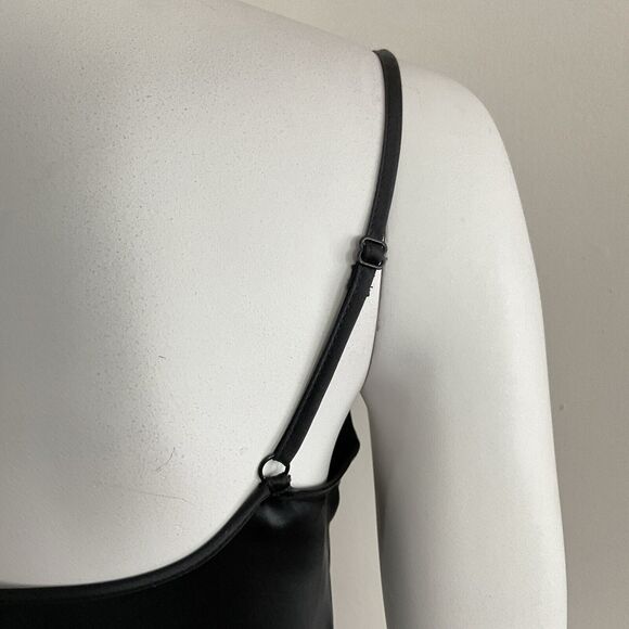 Black Slip Dress L Black Spaghetti Strap - Picture 11 of 12